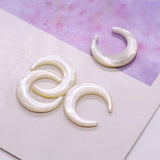 Mother-of-pearl Shell Beads Moon Shape for Jewelry Making