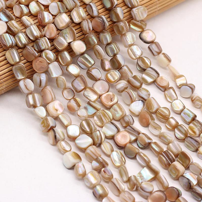 Natural Trochus Shell Beads Mother Of Pearl Loose Beads 15 Inches