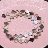Shell Beads 4 Leaf Clover Mother of Pearl Spacer Jewelry Making DIY