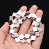 Shell Beads 4 Leaf Clover Mother of Pearl Spacer Jewelry Making DIY