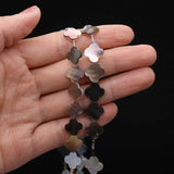 Shell Beads 4 Leaf Clover Mother of Pearl Spacer Jewelry Making DIY