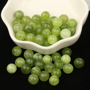 Peridot Olivine Round Spacer Beads for Jewelry Making