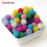 100pcs 10mm Mixed Bayberry Beads Acrylic Pearl Beads
