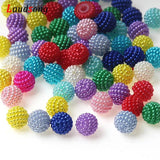 100pcs 10mm Mixed Bayberry Beads Acrylic Pearl Beads