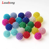 100pcs 10mm Mixed Bayberry Beads Acrylic Pearl Beads