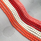 Coral Beads Punch Ball Shape Loose Beads for DIY Necklace Bracelet
