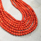 Coral Beads Punch Ball Shape Loose Beads for DIY Necklace Bracelet