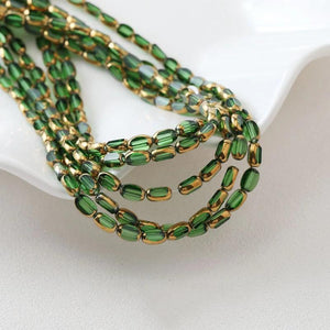 4x6mm Vintage Glass Beads Small Unique Beads DIY Jewelry Making