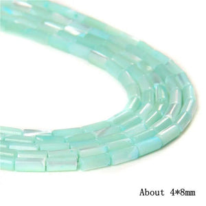 Green Mother of Pearl Shell Beads Cross