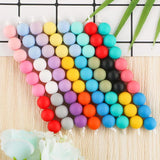 50pcs 12mm Silicone Pearl Beads for Bracelets DIY Necklace Accessories
