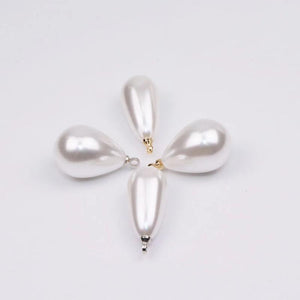 10pcs Cream Pearl Beads Charms Pendant for DIY Earring Necklace