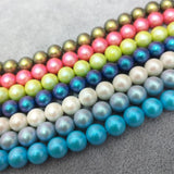 6-10mm Shell Pearl Glass Illusion Bead Loose Beads DIY Jewelry
