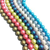 6-10mm Shell Pearl Glass Illusion Bead Loose Beads DIY Jewelry