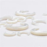 Mother of Pearl Shell Moon Crescent Pendant Charms for Jewelry Making