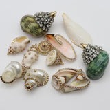 Natural Shell Pendant Mother OF Pearl Beads Jewelry Making DIY