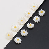 5pcs Natural Daisy Flower Sea Shell Beads for Jewelry Making