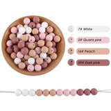 50Pcs 9/12/15MM Round Pearl Silicone Beads Jewelry DIY Necklace Bracelet