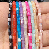 Colorful Cylindrical Shell Mother Of Pearl Loose Beads For DIY Jewelry Making