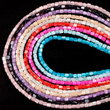 Colorful Cylindrical Shell Mother Of Pearl Loose Beads For DIY Jewelry Making