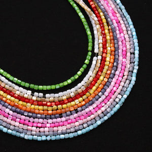 Shell Tube Rondelle Bead Mother of Pearl Loose Spacer Beads