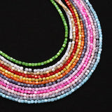 Shell Tube Rondelle Bead Mother of Pearl Loose Spacer Beads