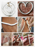 Mother Of Pearl Shell Beads Jewelry Making DIY Necklace Bracelet Earring