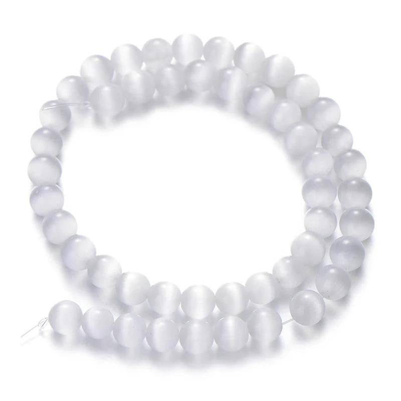 Cat Eye Beads Round Loose Spacer Beads for DIY Jewelry 4/6/8/10/12mm