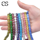 Cat Eye Beads Round Loose Spacer Beads for DIY Jewelry 4/6/8/10/12mm