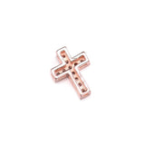 5pcs CZ Cross Beads for Bracelet DIY Jewelry Making