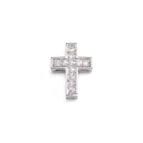 5pcs CZ Cross Beads for Bracelet DIY Jewelry Making