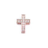 5pcs CZ Cross Beads for Bracelet DIY Jewelry Making