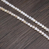 Mother of Pearl Pentacle Shape Shell Beads for Jewelry Making