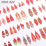 Bohemia Tassel Earrings Red Beads Dangle Earrings Women Wedding Jewelry