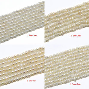 Natural Freshwater Pearls Beads for Jewelry Making DIY Necklaces