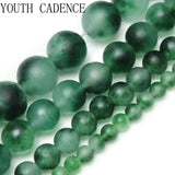 Matte Green Chalcedony Beads 15'' Strand 4/6/8/10/12mm