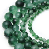 Matte Green Chalcedony Beads 15'' Strand 4/6/8/10/12mm