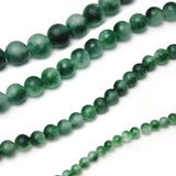 Matte Green Chalcedony Beads 15'' Strand 4/6/8/10/12mm
