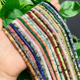 Natural Turquoise Lapis Quartz Rondelle Spacer Beads 4*2mm Stone
