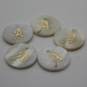 Mother Of Pearl Shell Disc Bead Charms Pendant for Jewelry Making