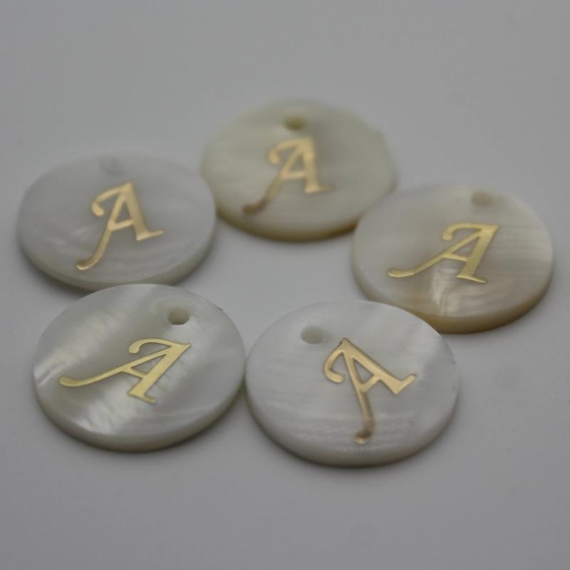 Mother Of Pearl Shell Disc Bead Charms Pendant for Jewelry Making