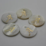 Mother Of Pearl Shell Disc Bead Charms Pendant for Jewelry Making