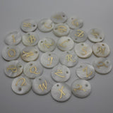 Mother Of Pearl Shell Disc Bead Charms Pendant for Jewelry Making