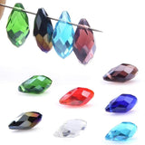 95Pcs Austrian Crystal Droplet Pendant 6X12mm Glass Teardrop Beads
