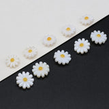 10Pcs Natural Flower Mother Of Pearl Shell Beads 10/12mm For DIY Necklace