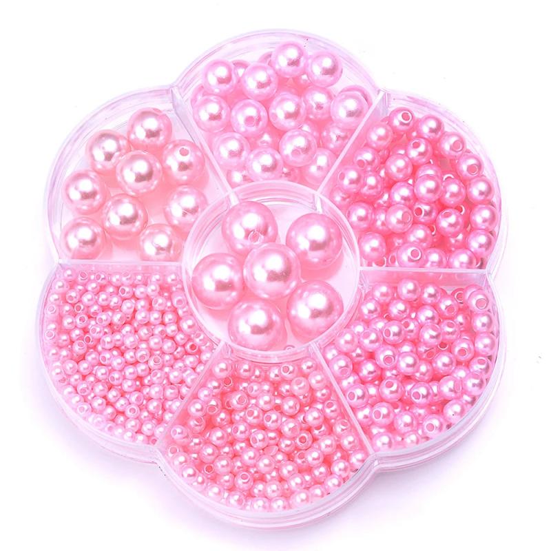 1150Pcs Multicolor Acrylic Pearl Beads for Jewelry Making