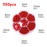 1150Pcs Multicolor Acrylic Pearl Beads for Jewelry Making