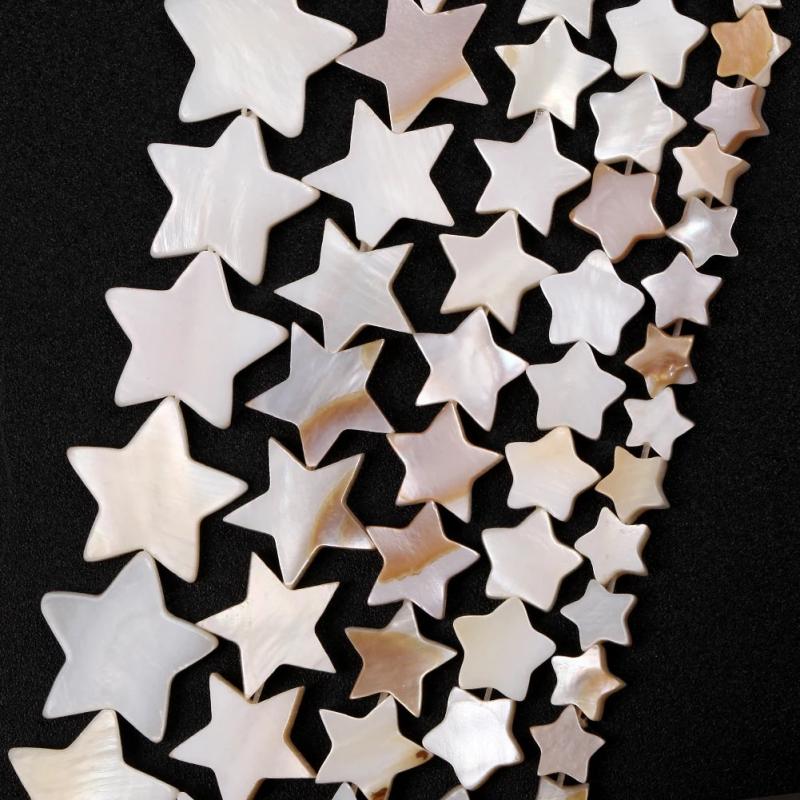 Mother of Pearl Shell Beads Star Charms for Jewelry Making