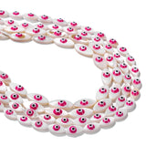 Evil Eye Shell Bead Charm Natural Mother of Pearl Amulet Beads