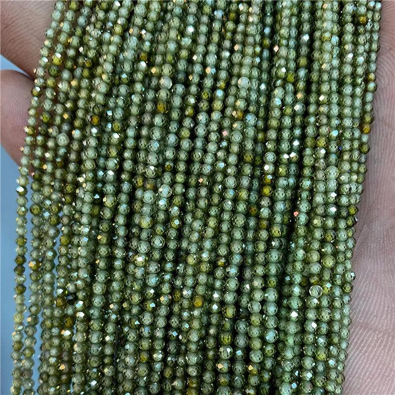 Multicolor Quartzs Crystal Bead Round Amethysts Zircon Beads for DIY Necklace