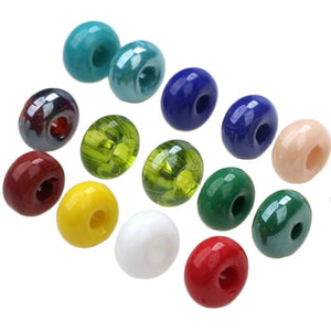 25pcs Mixed Lampwork Glass Beads for DIY Necklace/Bracelet Making